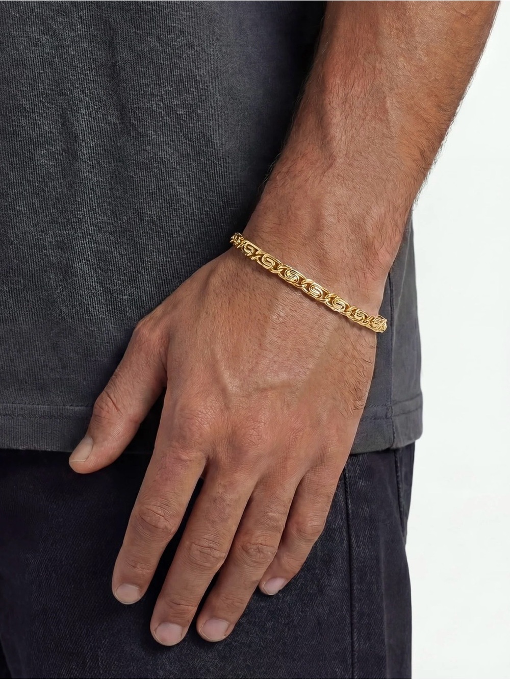 Men/Women Gold Chain Bracelet